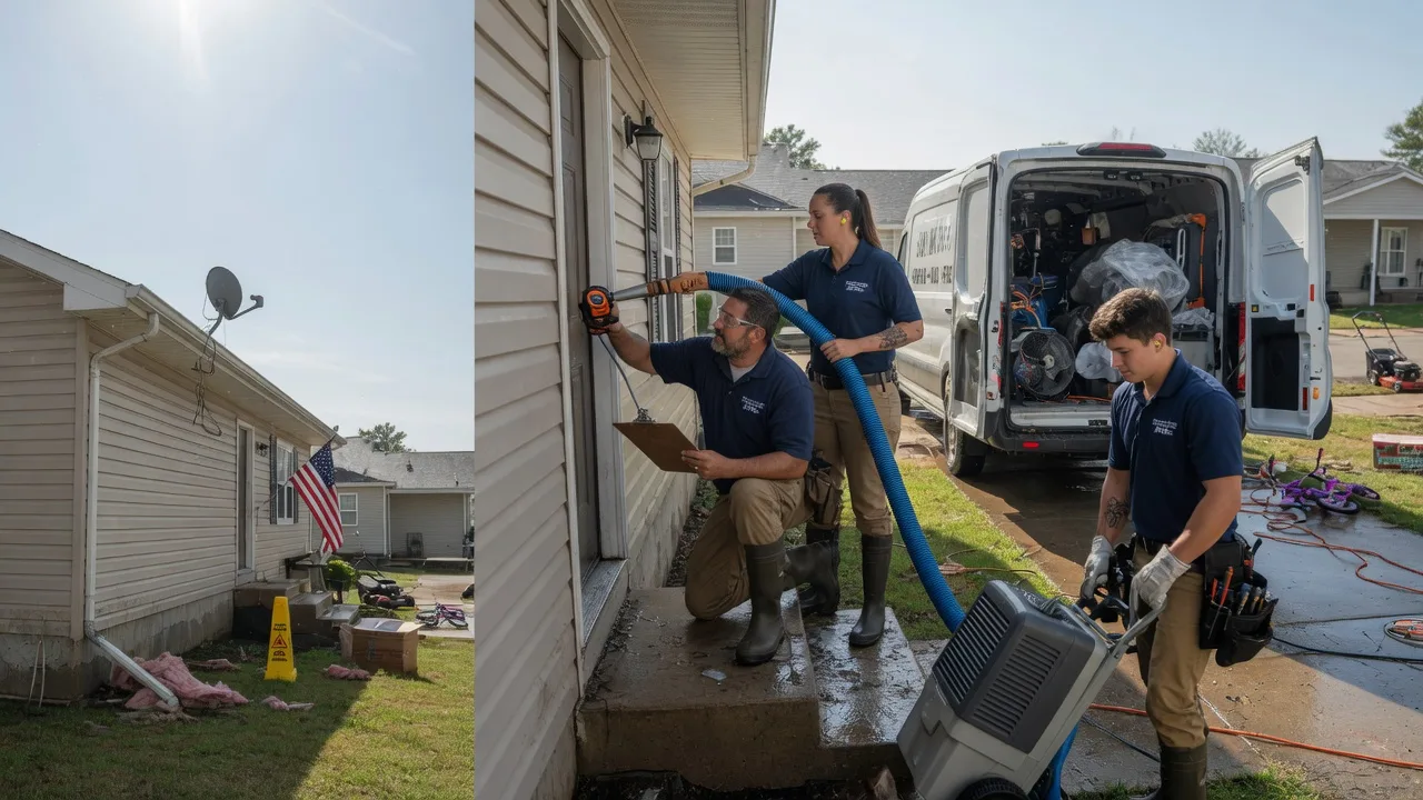 Ceiling Water Damage Restoration in Loganville, WI near me